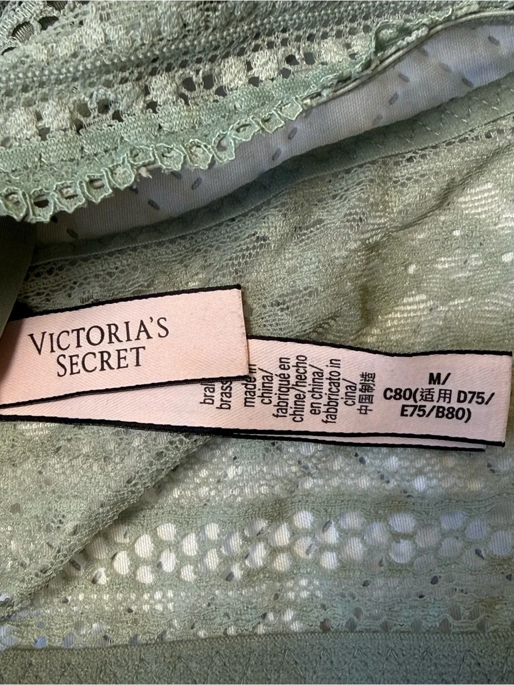 Victoria’s Secret Racerback Lace Bralette Size M